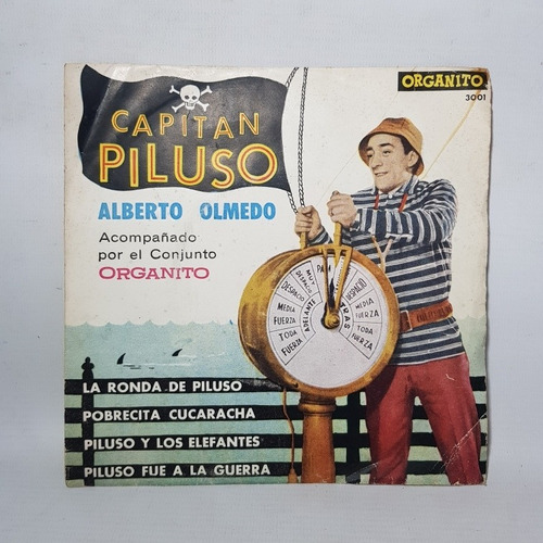 Imagen 2 de 10 de Capitán Piluso Disco Simple Olmedo Organito Sobre Mag 57695