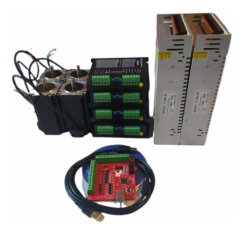 Cnc Router 4 Eje Kit  Nema 23 425oz 3n.m Drivers Digitales 