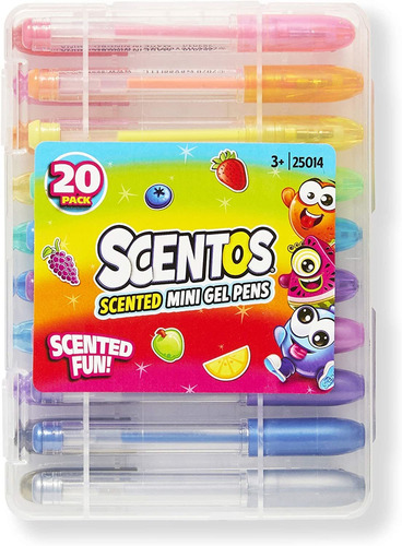 Scentos Mini Bolígrafos Perfumados, 20 Unidades, Bolígrafos