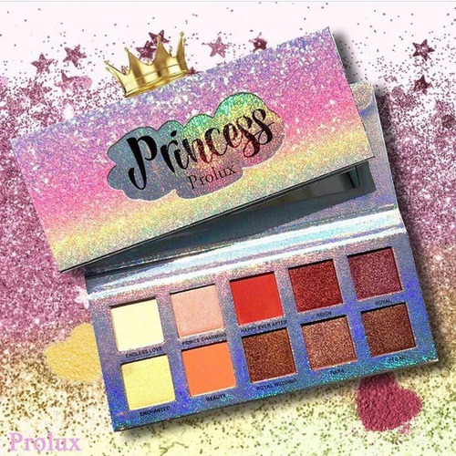 Paleta Sombras Para Ojos Princess Prolux Original 10 Tonos