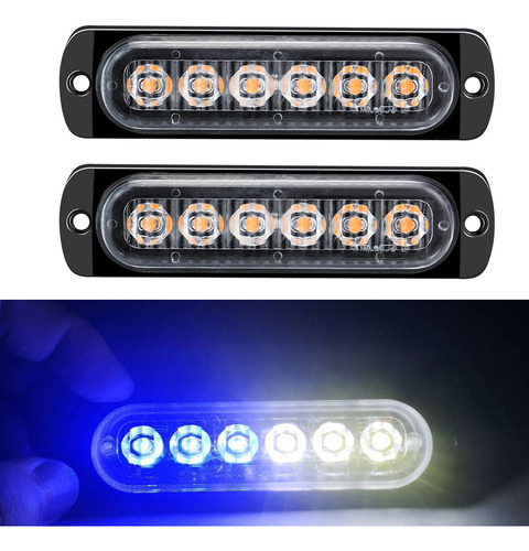 Luces De Advertencia Para Coche, 12-24 V, 2 Unidades, Luces