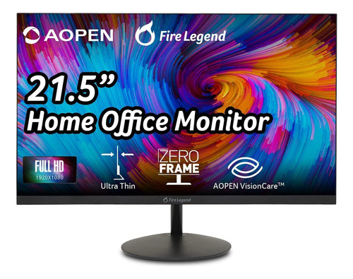 Monitor Full Hd Va 21.5'' Aopen 22sa2q, Color Negro