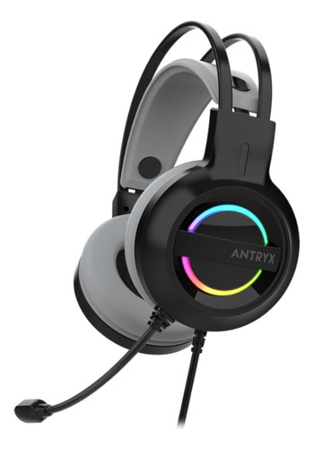 Audifono Gamer Antryx Iris K On-ear Con Microfono Usb Gris