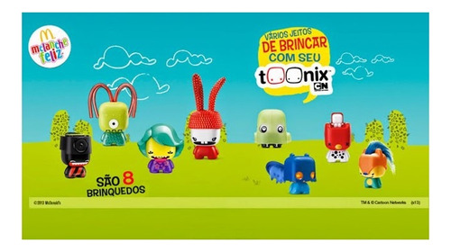 Toonix Mc Donalds 2013 Cartoon Network Robot Juguete Muñeco (Usado)