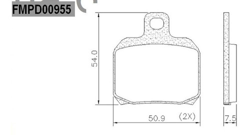 Pastilla Freno Fa 266 Frasle Pd/955 Benelli Tnt 600 Trasera