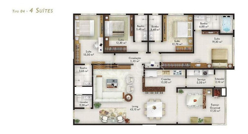 Imagem 14 de 14 de Garden Square Residence 4 Suites Itapema - 3959
