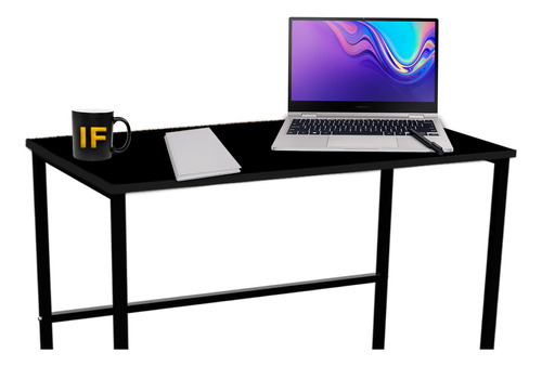 Mesa Para Computador Escrivaninha Quarto E Escritorio Cor Marrom