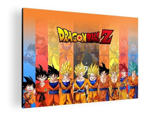 Cuadro Decorativo Mural Poster Goku - Dragon Ball 42x30 Mdf