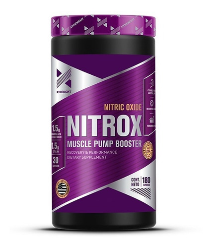 Nitrox 180s Xtrenght Preentreno Generador Oxidonitrico X 1 U
