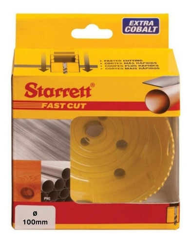Imagem 4 de 9 de Serra Copo Fast Cut 100mm + Suporte Com Broca A10