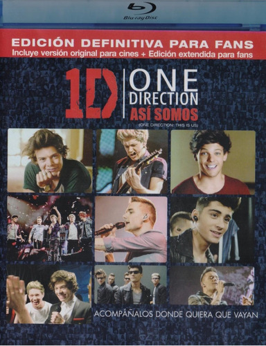 One Direction Asi Somos Edicion Definitiva Pelicula Blu-ray