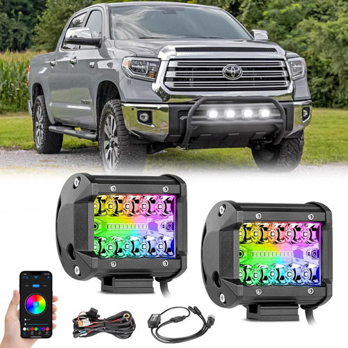Cápsulas Led Rgb De 4 Pulgadas, Cambio De 2 Piezas De Swatow