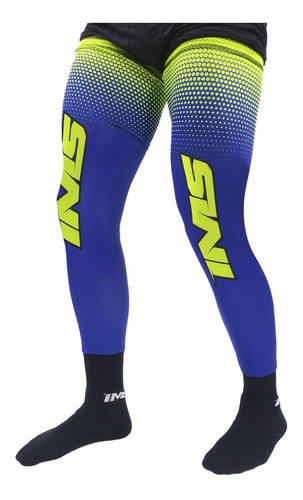 Meia Meião Ims Lycra Fire Azul Camuflado Off Road Trilha