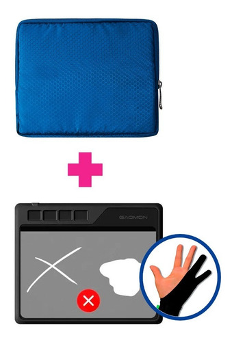Imagen 1 de 7 de Estuche Protector Guante Tableta Digitalizadora Gaomon S620