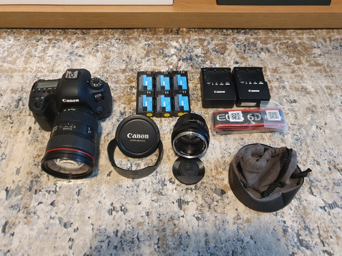 Canon 6d Mark Ii + Lentes (melhor Kit Do Mercado)