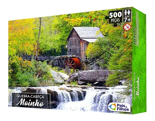 Kit Com 2 Quebra-Cabeças De 500 Peças Temas Paisagens Mundo - Pais