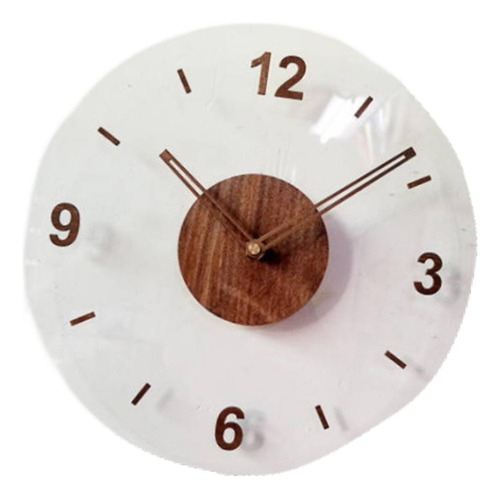 Reloj De Pared, Decoración Colgante, Número 4 Marrón