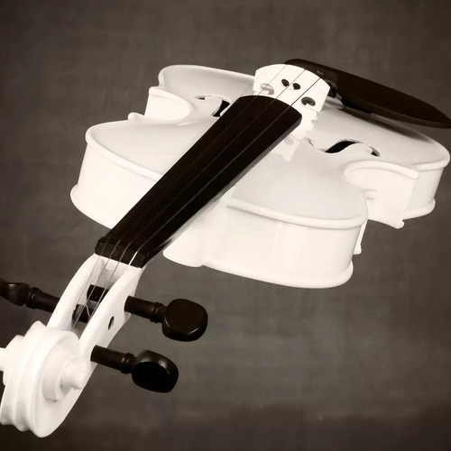 Violin Acustico 4/4 Profesional Con Estuche Y arco Y accesorios Color Blanco