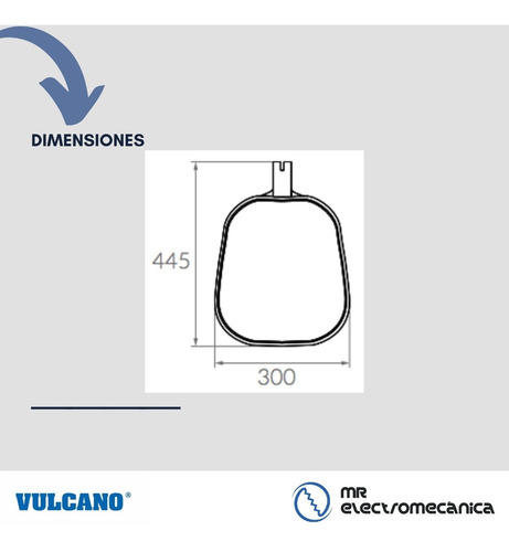 Imagen 5 de 10 de Sacahojas Pileta Piscina Plano Vulcano Para Mango De 32mm