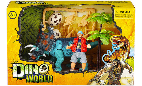 Dino World Set Dinosaurio Con Figura Ck