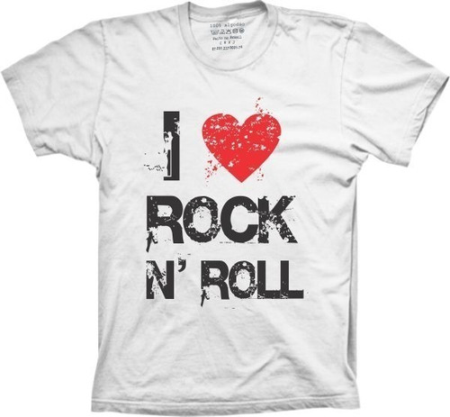 Camiseta Plus Size Rock - I Love Rock N Roll