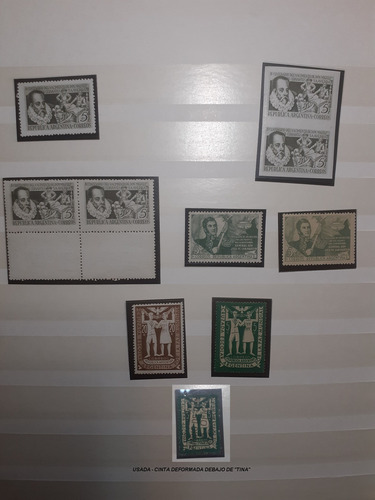 Filatelia Lote 21 Estampillas Mint Año 1947 Argentina
