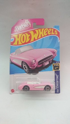 Hot Wheels 2021 Hw Screen Time 9/10 Barbie 1956 Corvette 