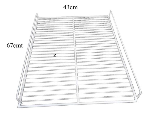 Grade Prateleira Hussmann Arv 570 47x60 Com Suporte D Brinde