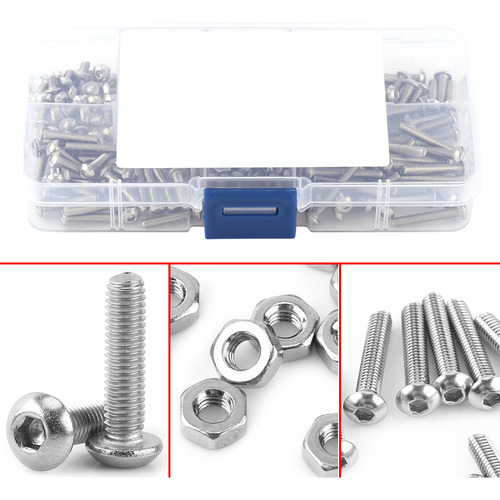 Set De Tornillos Hexagonales Con Cabeza Varios Tamaños