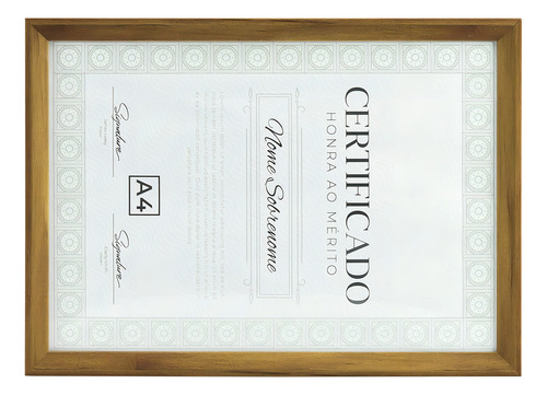 Moldura Porta Diploma Certificado Tamanho A4 6051