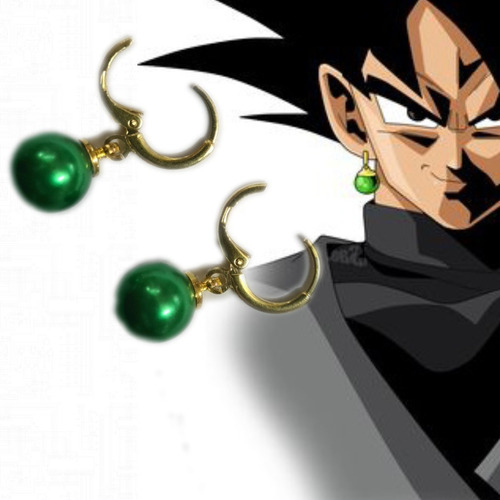 Aros Potaras Perforación Black Goku Pequeño Dragón Ball 