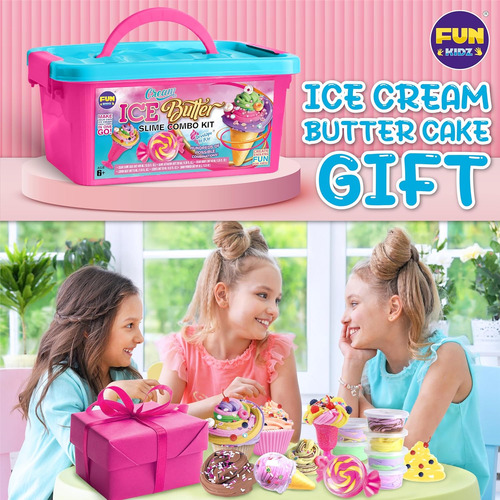 Funkidz - Kit De Slime De Mantequilla De Regalo Para Niñas D