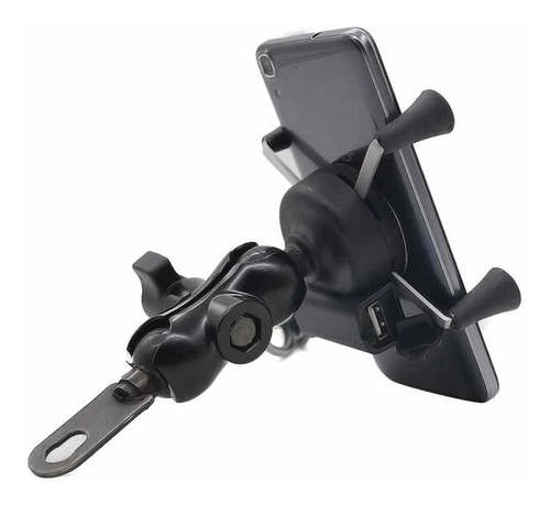 Portacelular Con Cargador Usb Para Moto