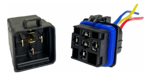 Socket Relay Impermeable Arnes Conector Relevador 5 Pin 12v