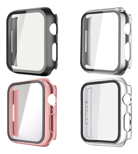A Funda Y Cristal Templado For Watch Se 6 5 4 3, 4pzs