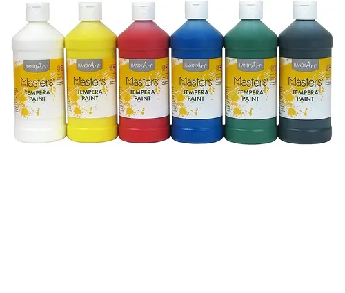 Handy Art Little Masters Temperafarbe – Waschbar, Ungiftig, 0,8 L In Schwarz