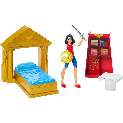 Set Cuarto De Mujer Maravilla Dc Super Hero Girls 