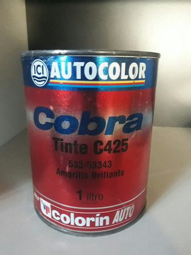 Basico Colorin Bicapa Oferta 1 Lt Color Amarillo Topacio 