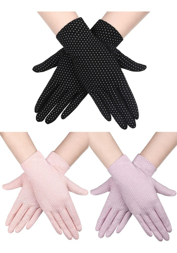 Boao 3 Pares De Guantes De Protección Solar Para Mujer, Guan