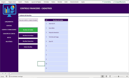 Fluxo De Caixa Diário Excel Vba