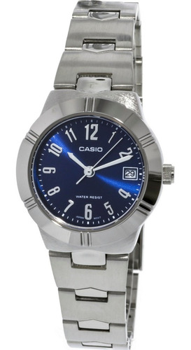 Reloj Casio Mujer Ltp-1241d 2a2 Calendario Wr Impacto