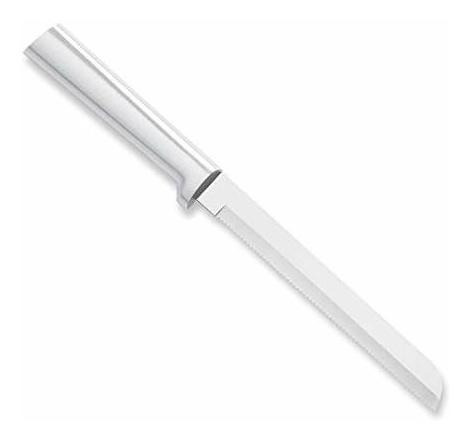 Cuchillo Pan Mango Aluminio Hoja Acero Inoxidable Rebanador