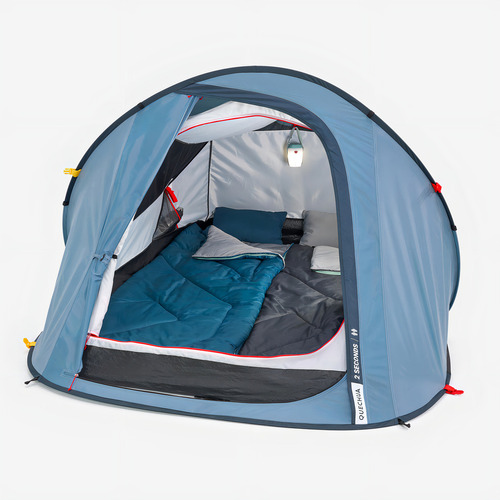 Casa de tenda Quechua para 2 pessoas em 2 segundos, cor azul