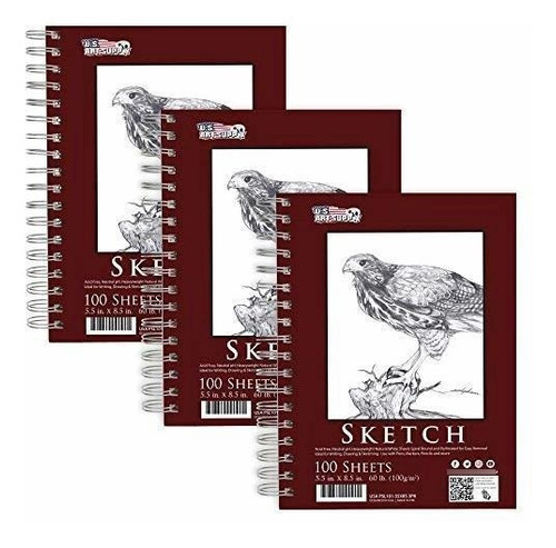 Escritura - Cuadernos - U.s. Art Supply 5.5  X 8.5  Side Spi