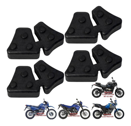 Imagem 7 de 7 de Kit Coxim Bucha Da Coroa + Graxa Xt 600 660 66 Tenere Mt03
