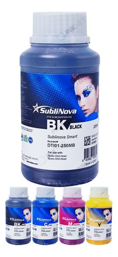 Tinta 250ml Sublimática Inktec Sublinova Smart Dti Dx4 Dx5