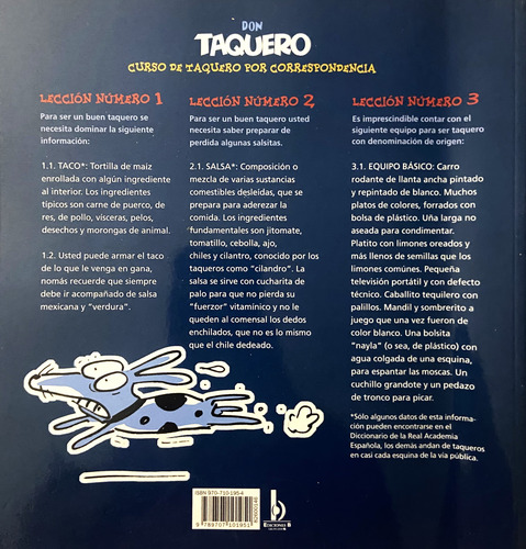 Don Taquero Trino Guía Culinaria De La Comida Callejera (Reacondicionado)