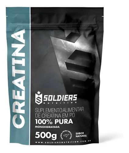 Creatina Monohidratada 500g Soldiers Nutrition 100% Pura Importad...