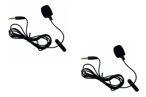 10 Clip Microfono Lavalier In Metallo Nero – Fissaggio Revers Per Collo, Adatti A Cavi Da 6 Mm Per Interviste E Conferenze
