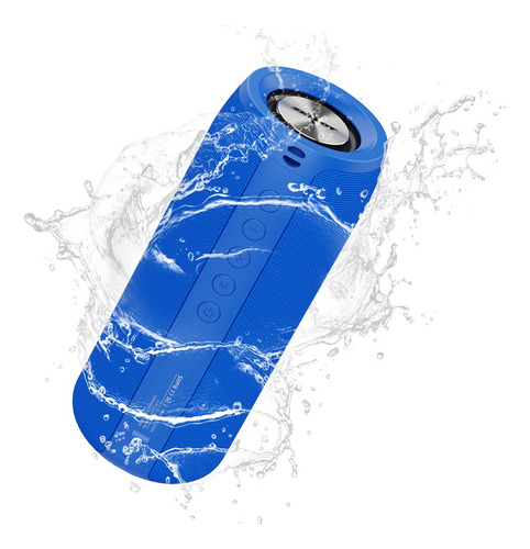 Bocina Bluetooth Portátil Altavoz Waterproof Con Micrófono Color Azul